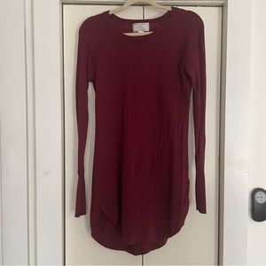 Ruby Moon Burgundy Sweater Dress Size Medium